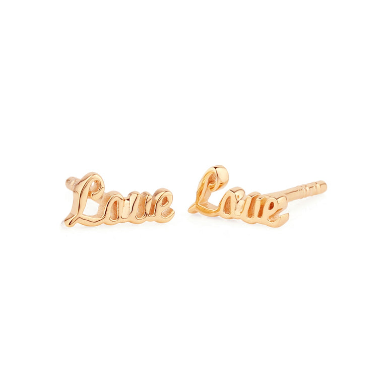 Ohrstecker LOVE in 9K Gold EXPRESS
