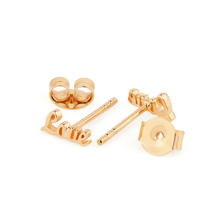 Ohrstecker LOVE in 9K Gold EXPRESS