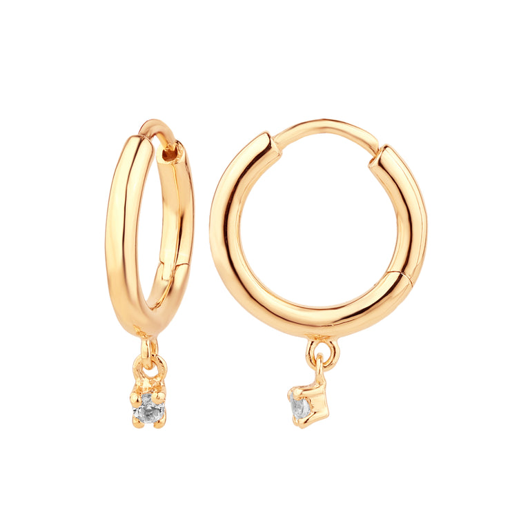 Creolen VIKA 12mm mit 2mm Diamant