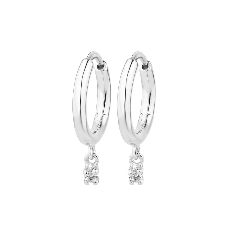 Creolen VIKA 12mm mit 2mm Diamant