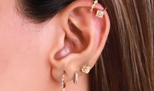 Creolen ZAFIR 14mm Diamanten