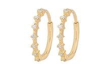 Creolen ZAFIR 14mm Diamanten