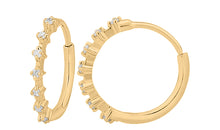 Creolen ZAFIR 14mm Diamanten