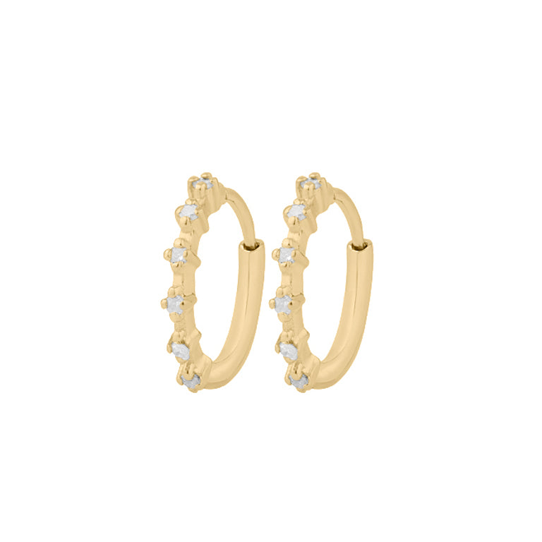 Creolen ZAFIR 12mm Diamanten