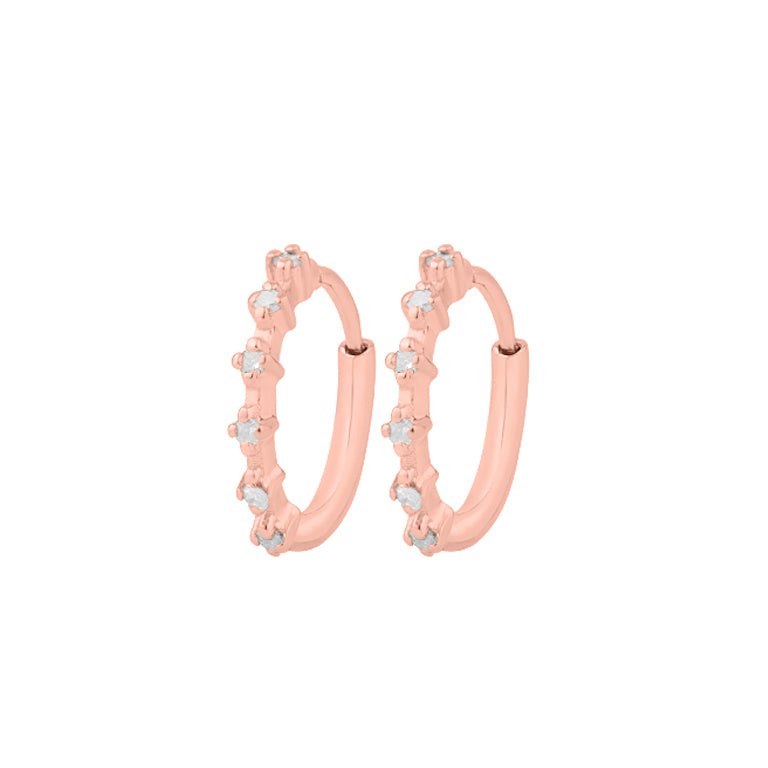 Creolen ZAFIR 12mm Diamanten