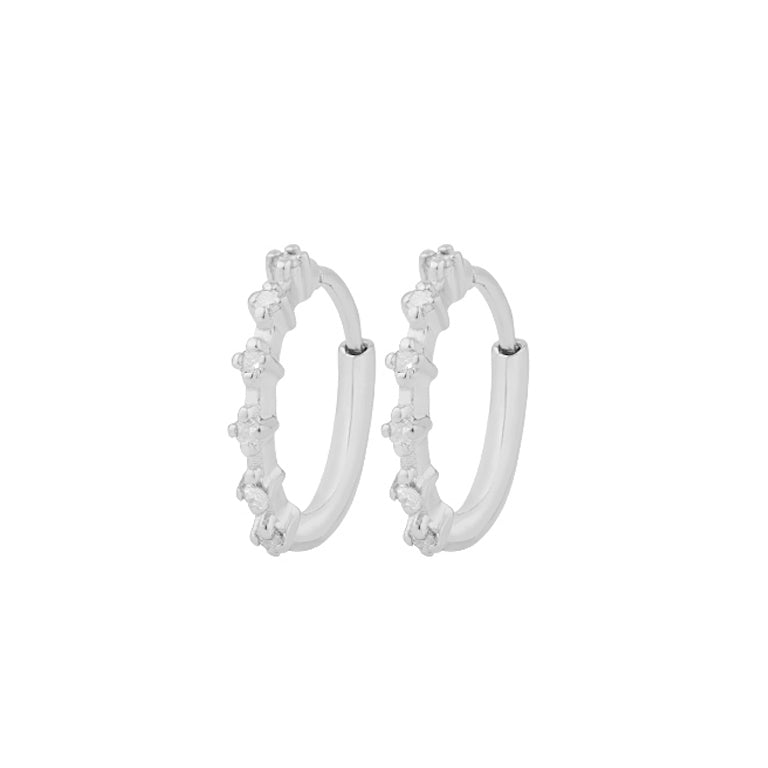 Creolen ZAFIR 12mm Diamanten
