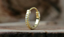 Segment Ring  KENSY DOPPELT 12mm Diamanten 18k Gold