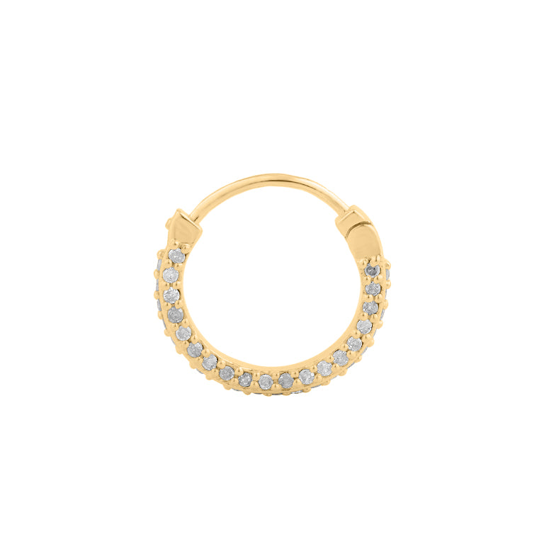 Segment Ring  KENSY DOPPELT 12mm Diamanten 18k Gold