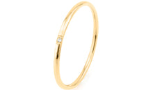 Edelstahl Ring gelb 1mm mit 1 Zirkonia
