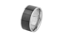 Edelstahl Ring bicolor 10mm