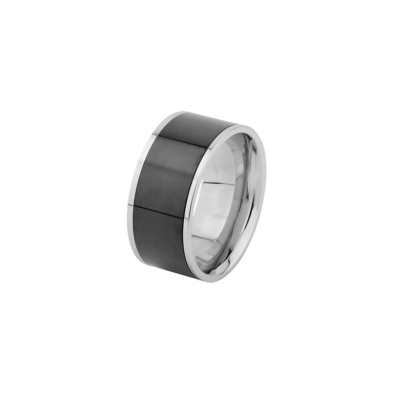 Edelstahl Ring bicolor 10mm
