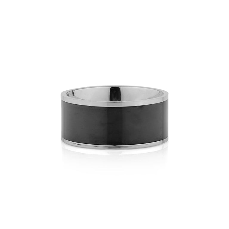 Edelstahl Ring bicolor 10mm