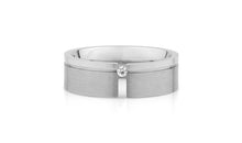 Edelstahl Ring 7mm mit Zirkonia