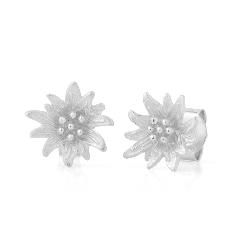 Ohrstecker EDELWEISS Silber 10 mm
