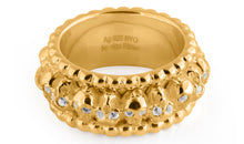 Memory  Ring ETERNITY mit Diamanten gelbvergoldet