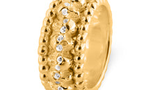 Memory  Ring ETERNITY mit Diamanten gelbvergoldet