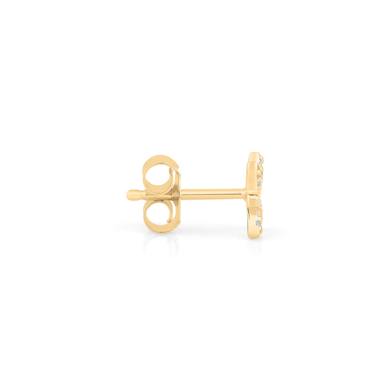 Sternzeichen Ohrstecker FISCHE PISCES mit Diamanten