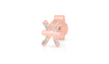 Sternzeichen Ohrstecker FISCHE PISCES mit Diamanten