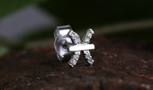 Sternzeichen Ohrstecker FISCHE PISCES mit Diamanten