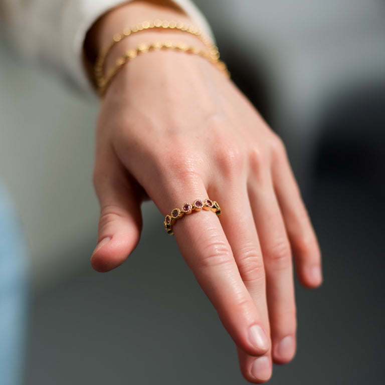 Ring HARRIET LIGHT Multiturmalin 3mm