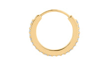 Creolen JULIANA Gold 10mm mit Diamanten