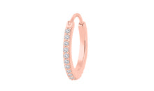 Creolen JULIANA Gold 10mm mit Diamanten