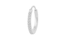 Creolen JULIANA Gold 10mm mit Diamanten