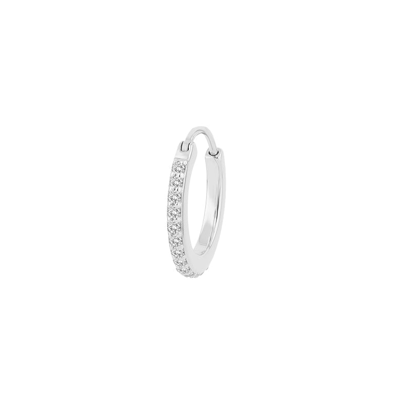 Creolen JULIANA Gold 9mm mit Diamanten