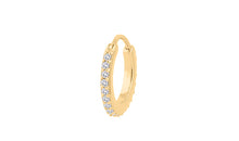 Creolen JULIANA Gold 8mm mit Diamanten
