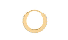 Creolen JULIANA Gold 8mm mit Diamanten