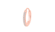 Creolen JULIANA Gold 8mm mit Diamanten