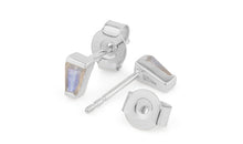 Ohrstecker  MINI KARO mit Labradorit