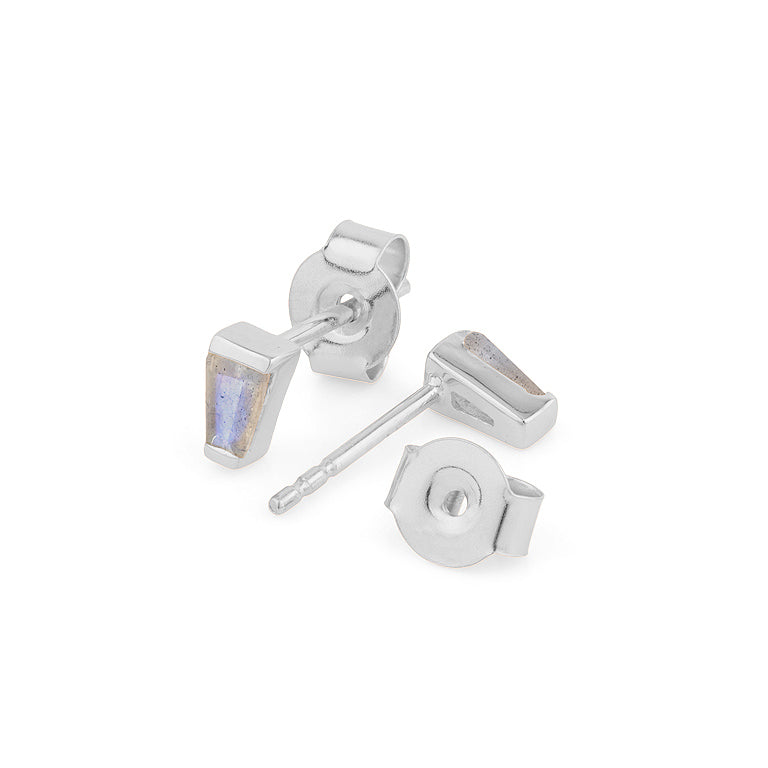 Ohrstecker  MINI KARO mit Labradorit