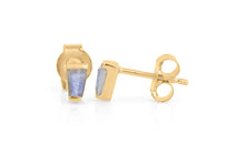 Ohrstecker  MINI KARO mit Labradorit