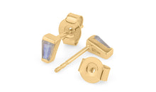 Ohrstecker  MINI KARO mit Labradorit