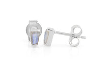 Ohrstecker  MINI KARO mit Labradorit