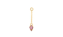 Charm KITE Rosa TURMALIN Krafpenfassung