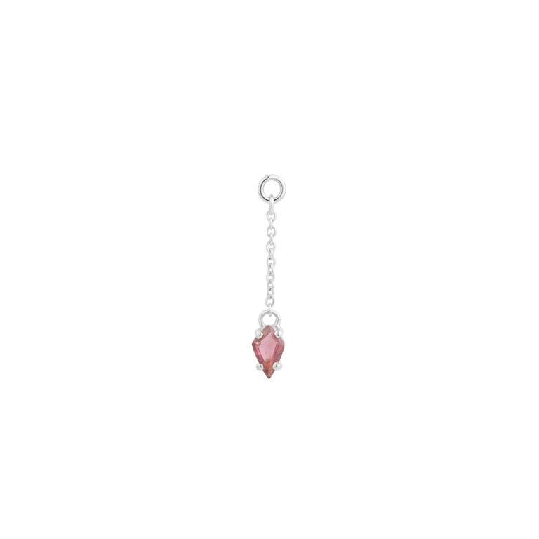Charm KITE Rosa TURMALIN Krafpenfassung