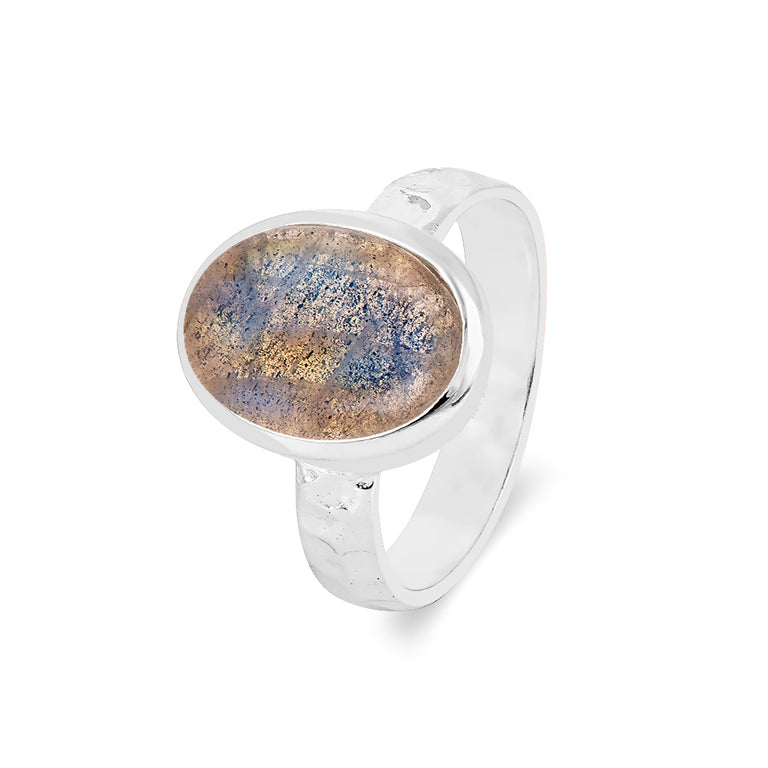 Ring JAMIE mit Labardorit Silber