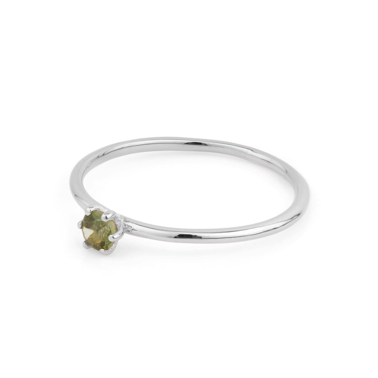 Ring  MINI BRIANA  mit grünem Turmalin 3mm