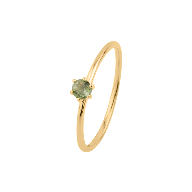 Ring  MINI BRIANA  mit grünem Turmalin 3mm