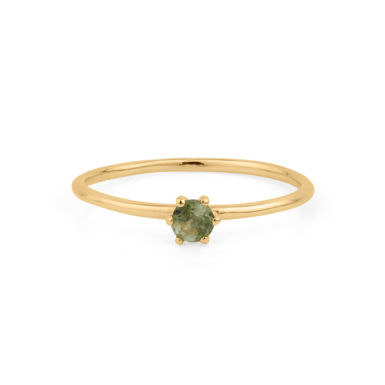 Ring  MINI BRIANA  mit grünem Turmalin 3mm