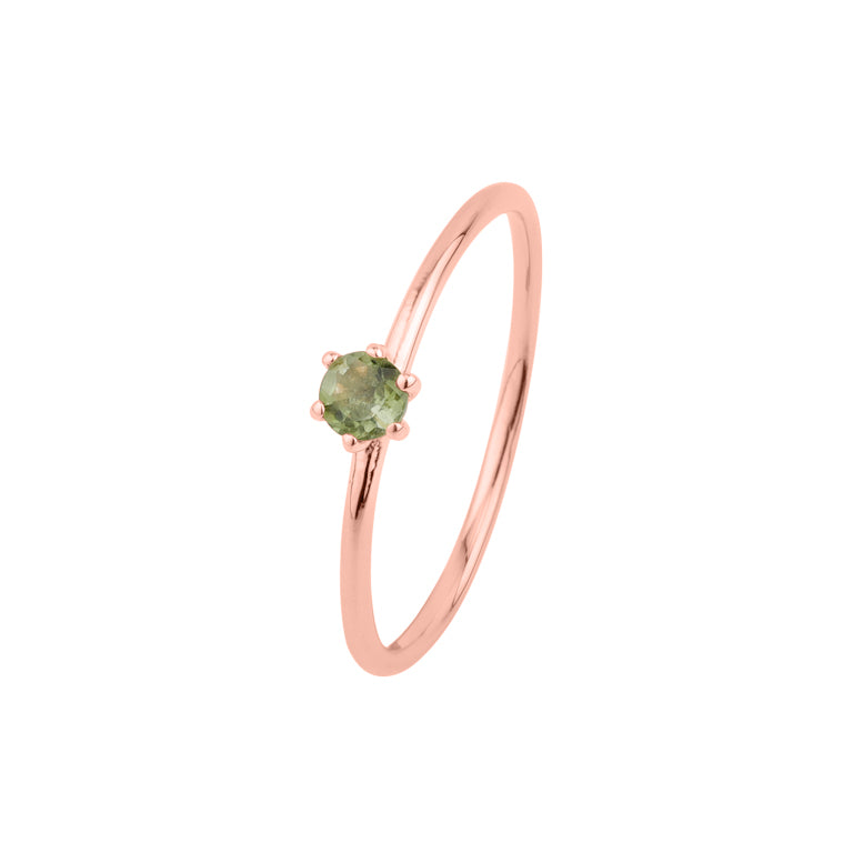 Ring  MINI BRIANA  mit grünem Turmalin 3mm