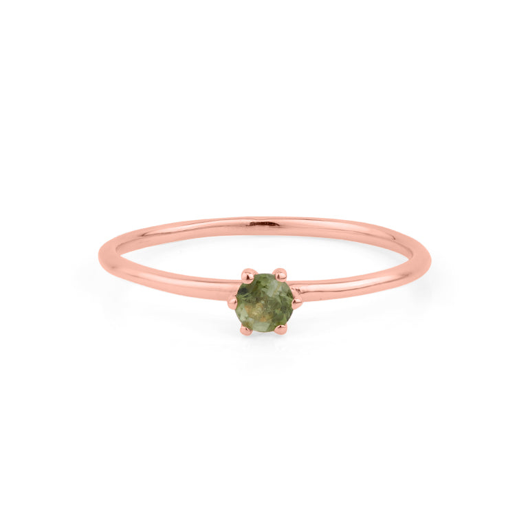 Ring  MINI BRIANA  mit grünem Turmalin 3mm