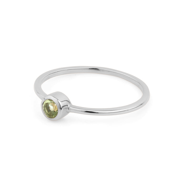 Ring  MINI JANAJA  mit grünem Turmalin 3mm