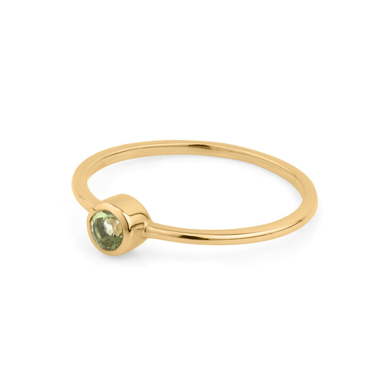 Ring  MINI JANAJA  mit grünem Turmalin 3mm