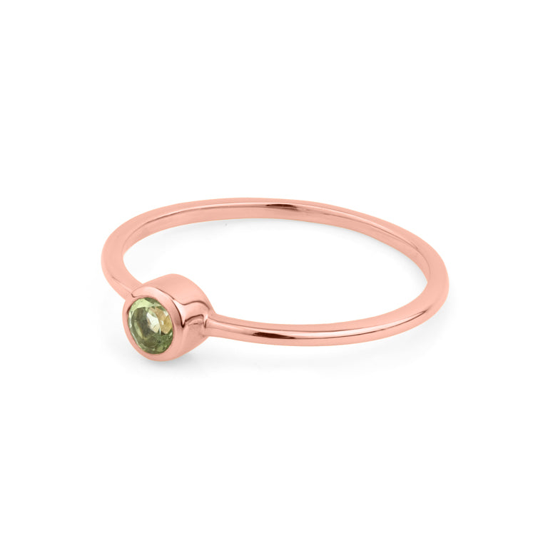 Ring  MINI JANAJA  mit grünem Turmalin 3mm