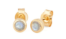 Ohrstecker  LEONORA Mondstein 4mm