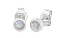 Ohrstecker  LEONORA Mondstein 4mm
