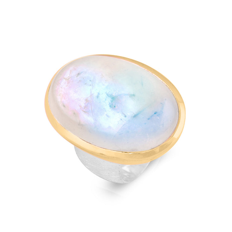 Ring NANDINI mit Mondstein